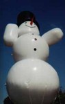 Snowman Christmas inflatable - helium parade balloon